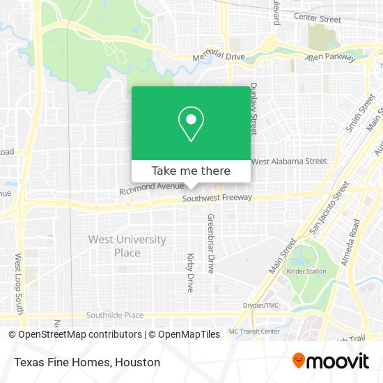 Texas Fine Homes map