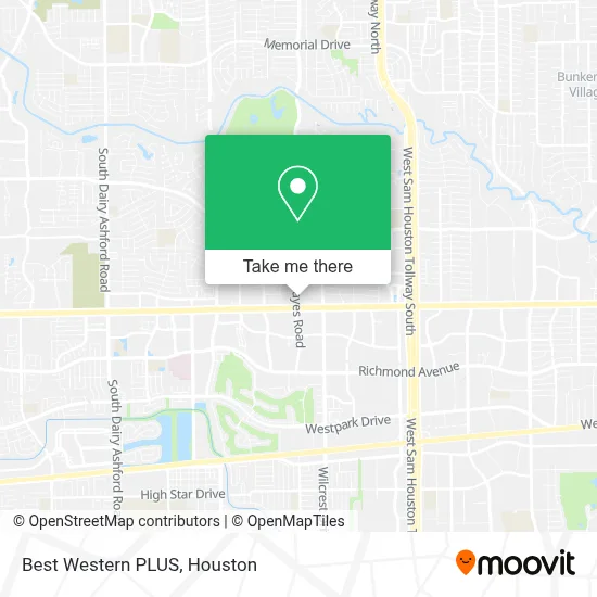 Best Western PLUS map