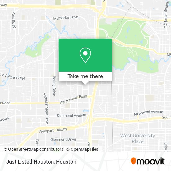 Just Listed Houston map