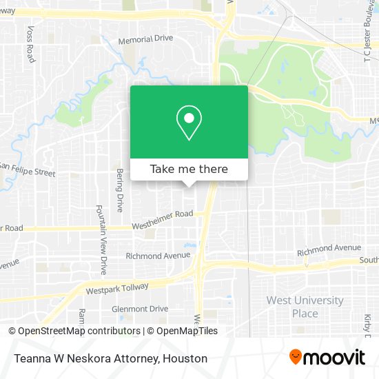 Teanna W Neskora Attorney map