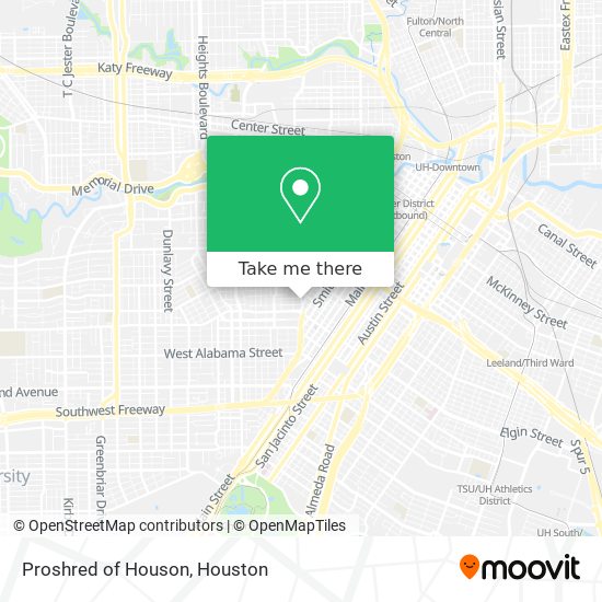 Proshred of Houson map