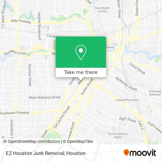 EZ Houston Junk Removal map