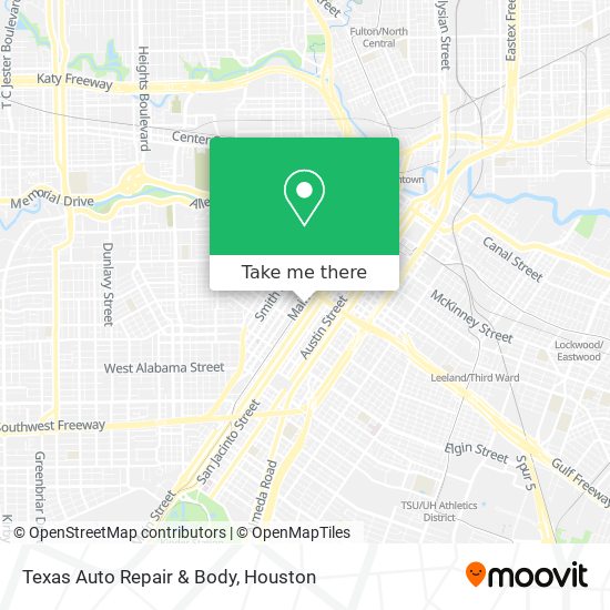 Texas Auto Repair & Body map