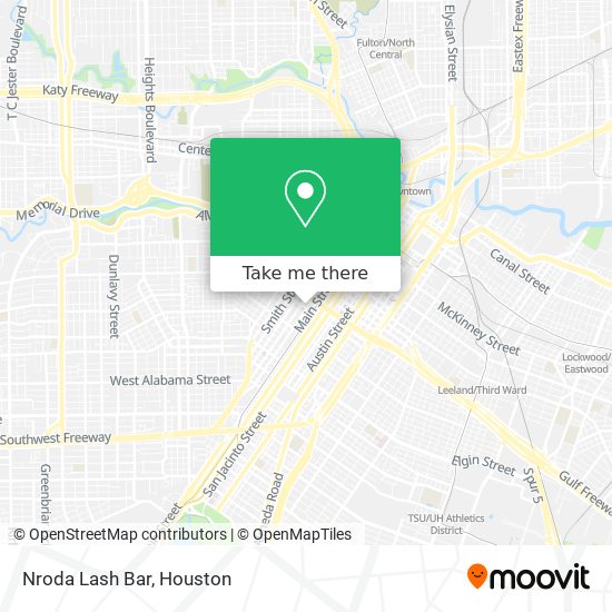 Nroda Lash Bar map