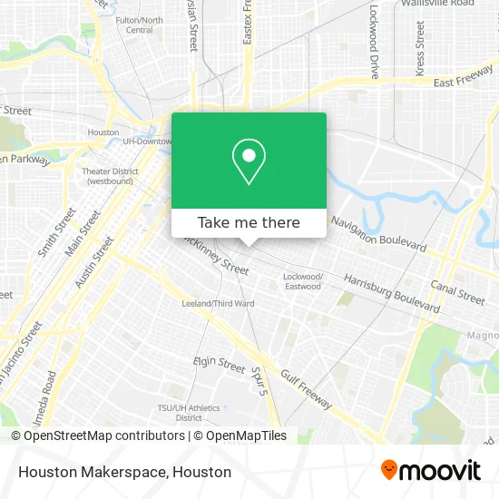 Houston Makerspace map