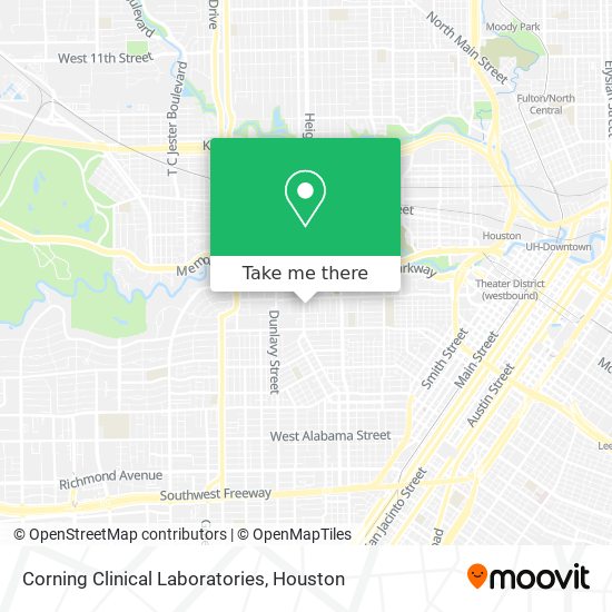 Mapa de Corning Clinical Laboratories