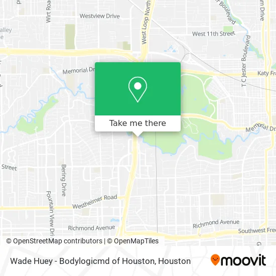 Wade Huey - Bodylogicmd of Houston map