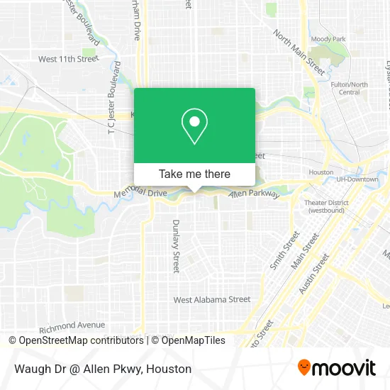 Waugh Dr @ Allen Pkwy map