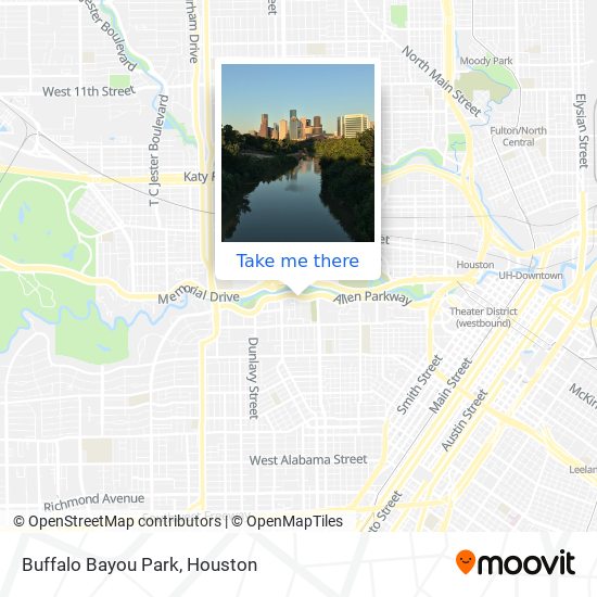 Buffalo Bayou Park map