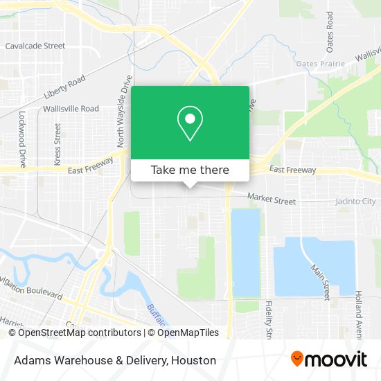 Adams Warehouse & Delivery map