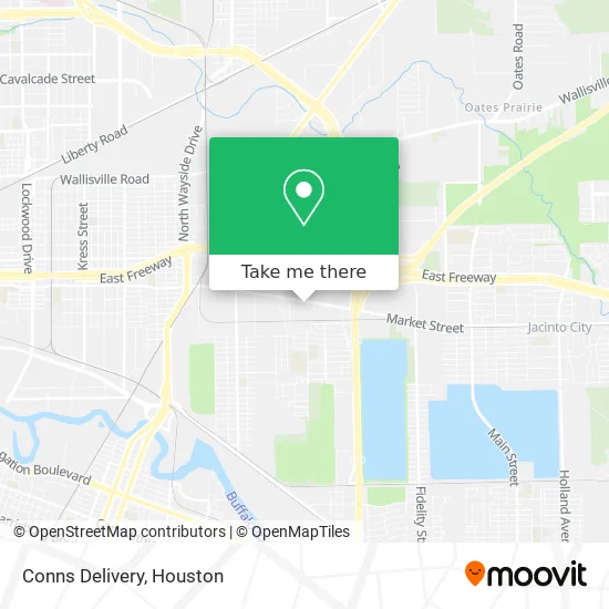 Conns Delivery map