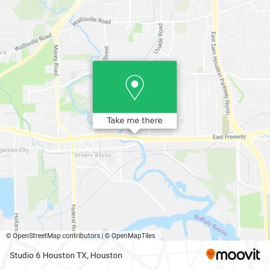 Studio 6 Houston TX map