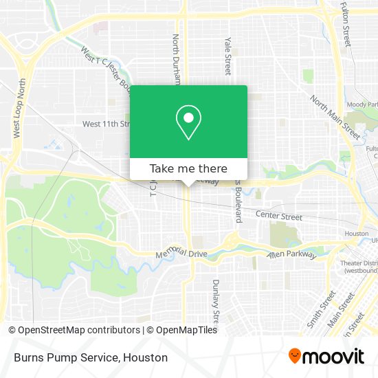 Burns Pump Service map