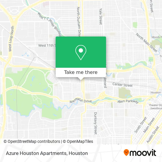 Azure Houston Apartments map