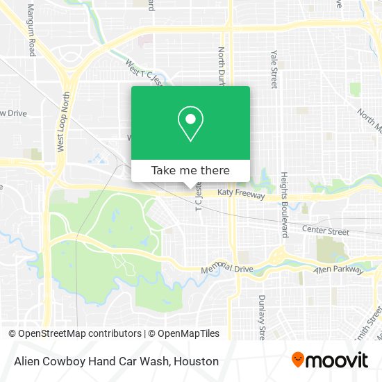 Alien Cowboy Hand Car Wash map