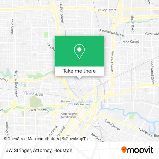 JW Stringer, Attorney map