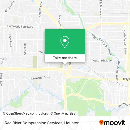 Mapa de Red River Compression Services