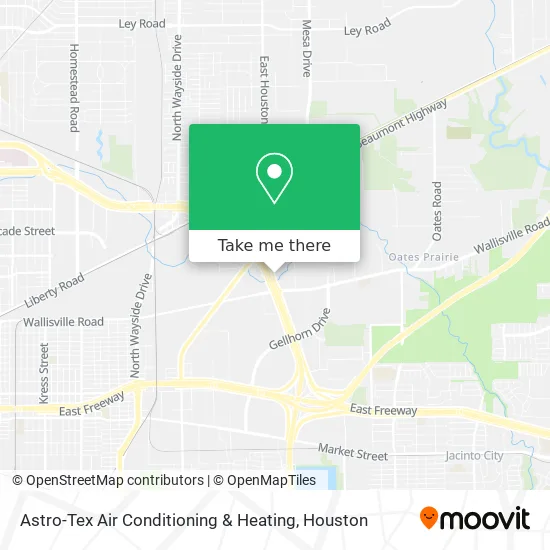 Astro-Tex Air Conditioning & Heating map