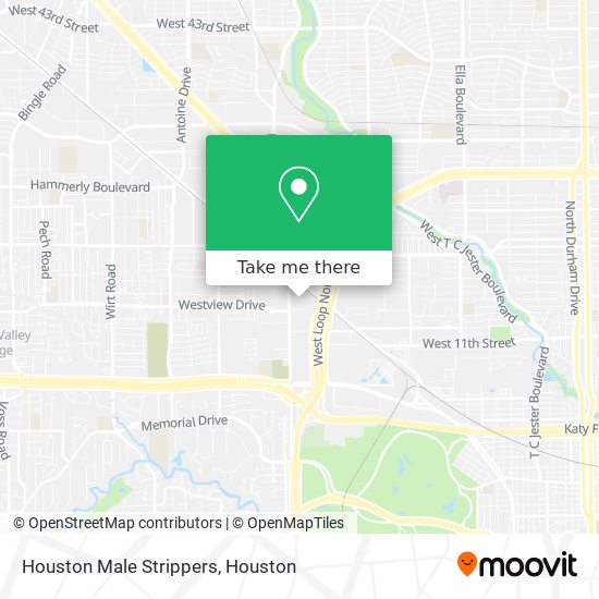 Mapa de Houston Male Strippers