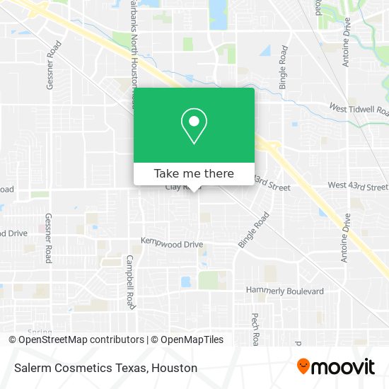 Salerm Cosmetics Texas map