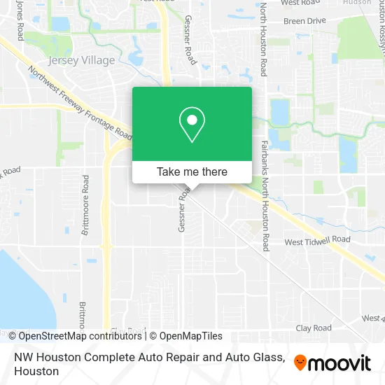 Mapa de NW Houston Complete Auto Repair and Auto Glass