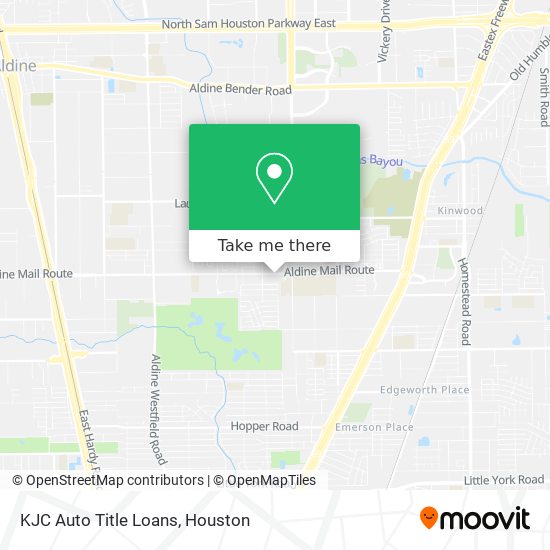 Mapa de KJC Auto Title Loans