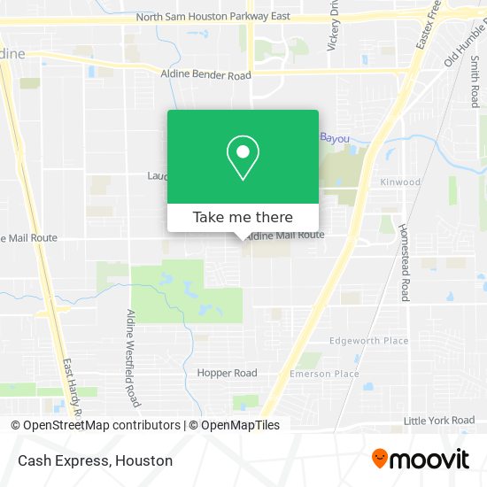 Cash Express map