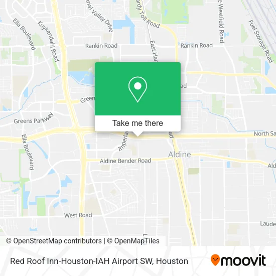 Red Roof Inn-Houston-IAH Airport SW map