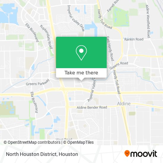 Mapa de North Houston District