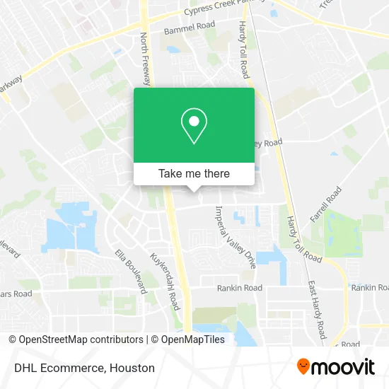 Mapa de DHL Ecommerce