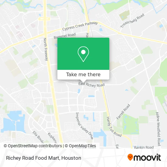 Richey Road Food Mart map