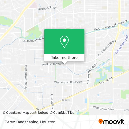 Perez Landscaping map