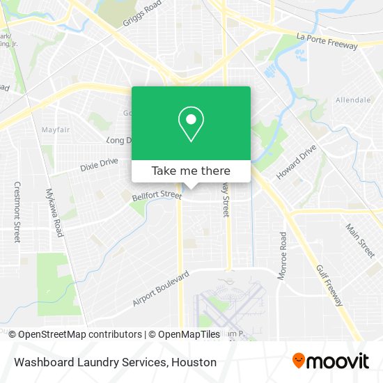 Washboard Laundry Services map