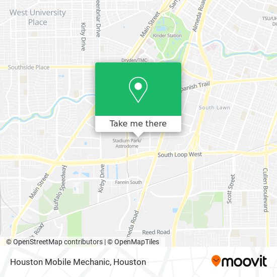 Houston Mobile Mechanic map