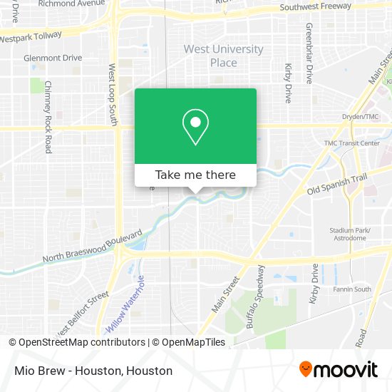 Mio Brew - Houston map