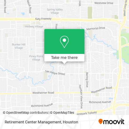 Retirement Center Management map