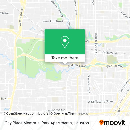 City Place Memorial Park Apartments map