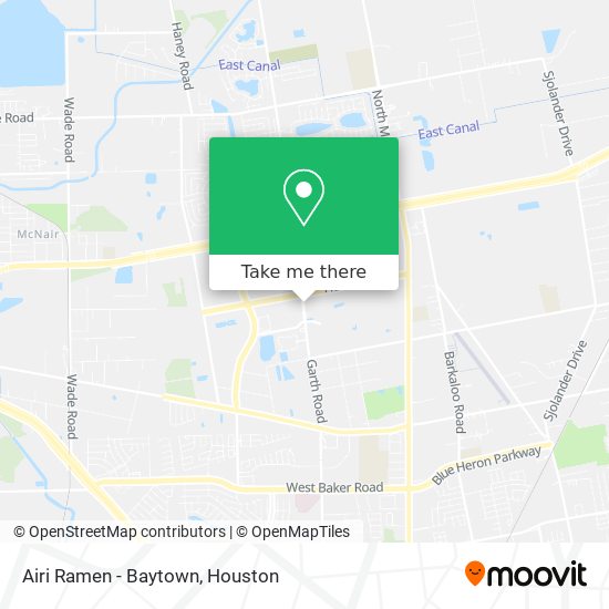 Airi Ramen - Baytown map