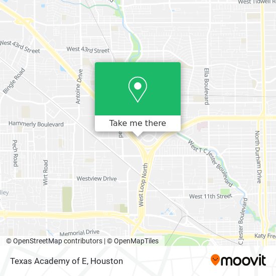 Texas Academy of E map