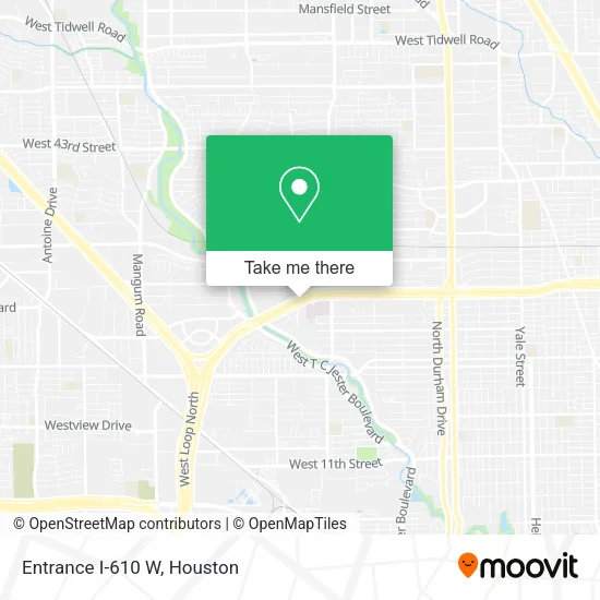 Mapa de Entrance I-610 W