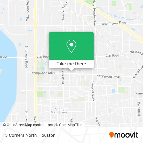 3 Corners North map