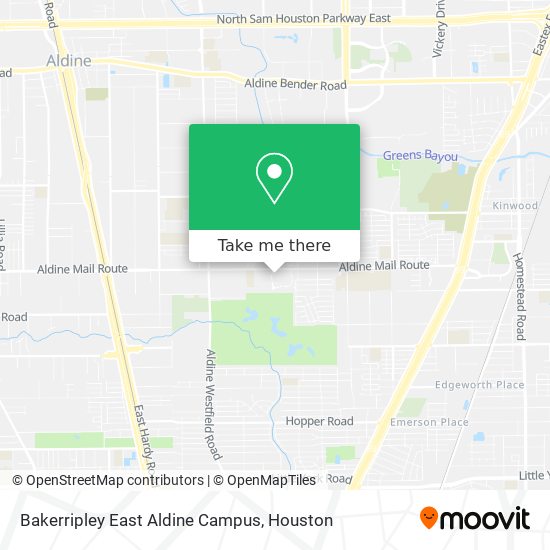 Mapa de Bakerripley East Aldine Campus