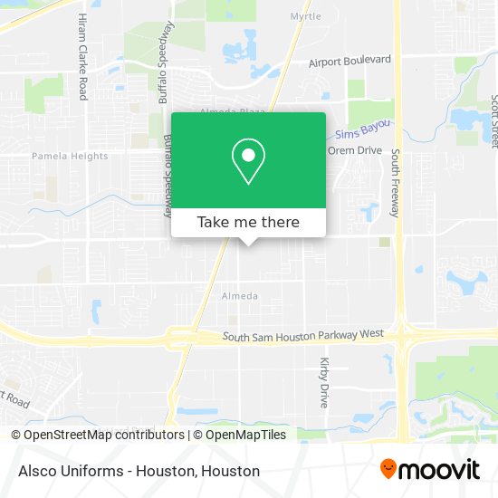 Mapa de Alsco Uniforms - Houston