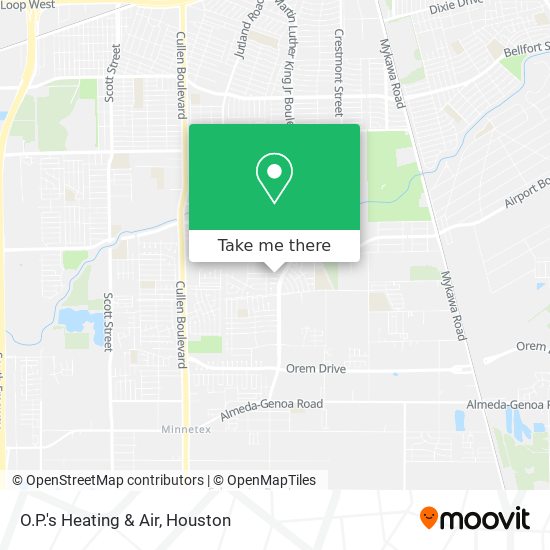 Mapa de O.P.'s Heating & Air