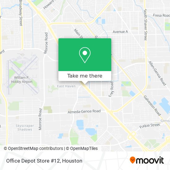 Office Depot Store #12 map