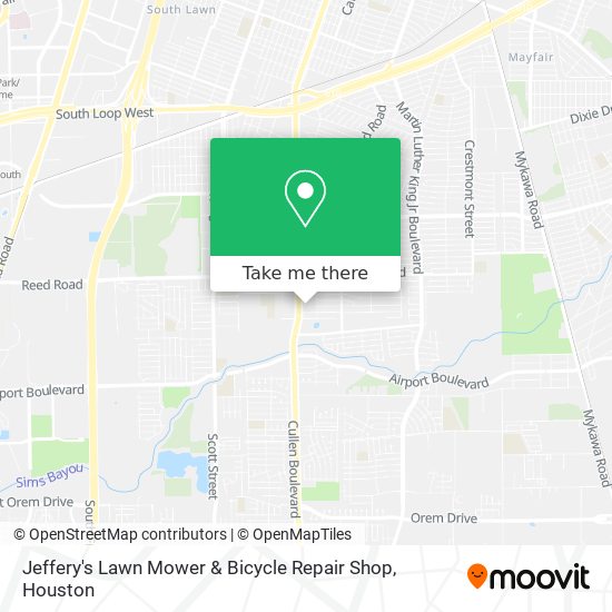 Mapa de Jeffery's Lawn Mower & Bicycle Repair Shop