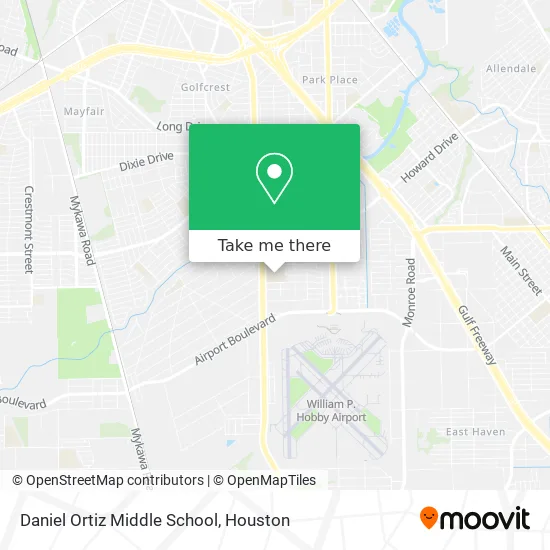 Daniel Ortiz Middle School map