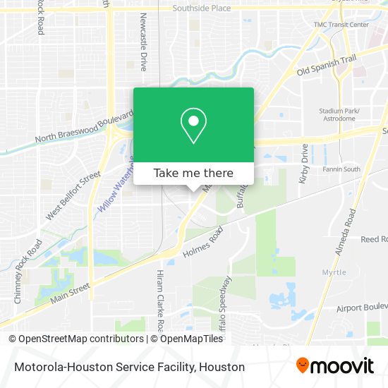 Motorola-Houston Service Facility map