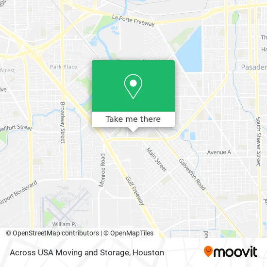 Across USA Moving and Storage map