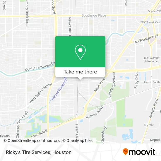 Ricky's Tire Services map